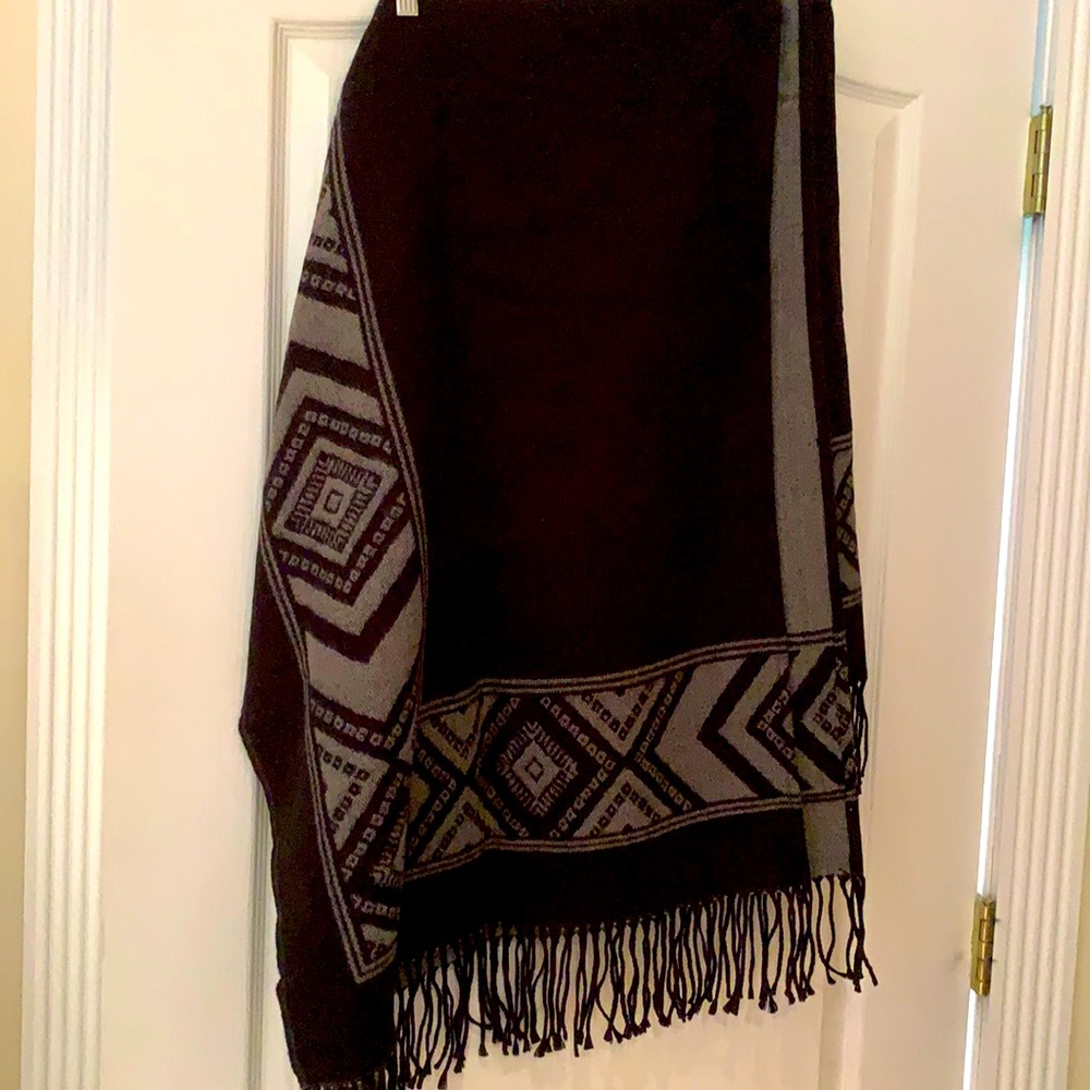 Soft cozy ruana.